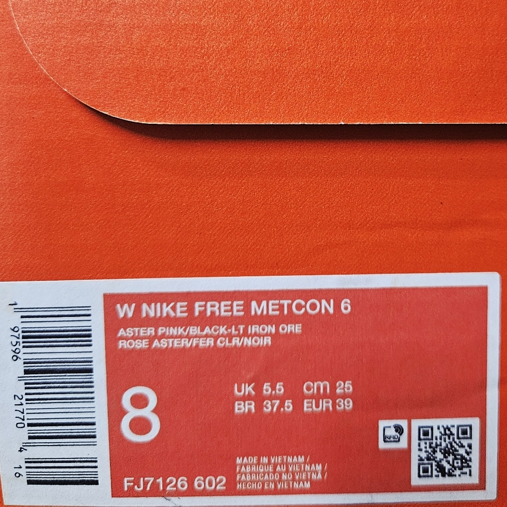 Nike Wmn Free Metcon 6 Aster Pink - Picture 11 of 12